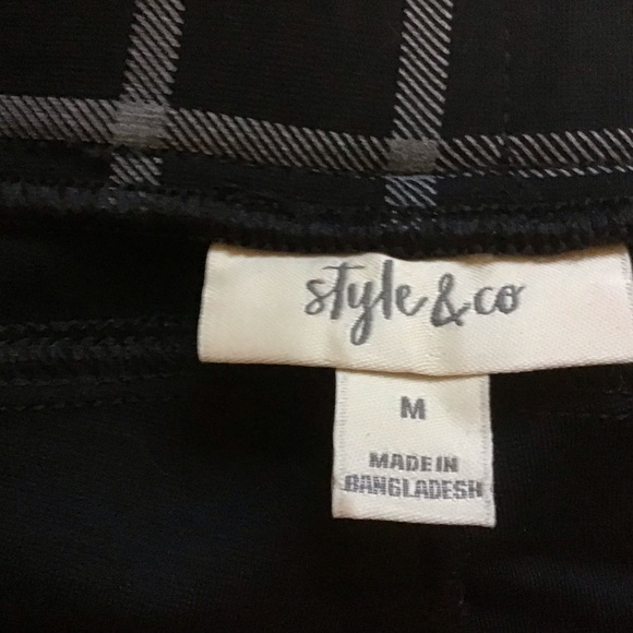 NWT Women’s Plaid Ponté-Knit Boot-Cut Pull-On Pants - Picture 10 of 16